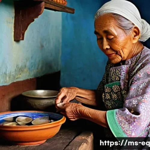 Home 29 전통 보존법과 현대 보존법의 차이 - **Prompt 1: The Wisdom of Nenek's Kitchen**
A heartwarming scene set in a rustic, traditional Ma...