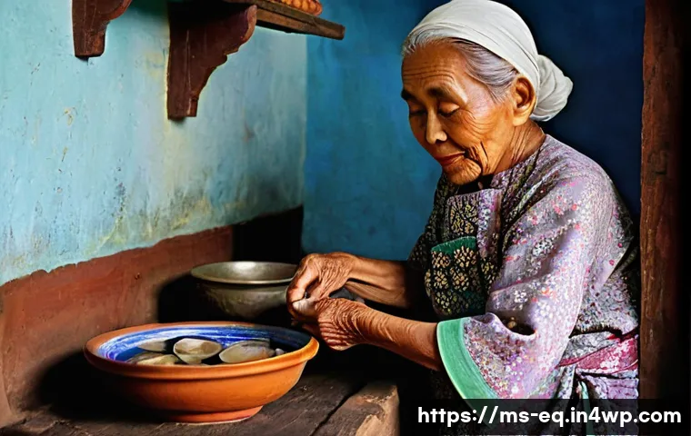 전통 보존법과 현대 보존법의 차이 - **Prompt 1: The Wisdom of Nenek's Kitchen**
A heartwarming scene set in a rustic, traditional Ma...